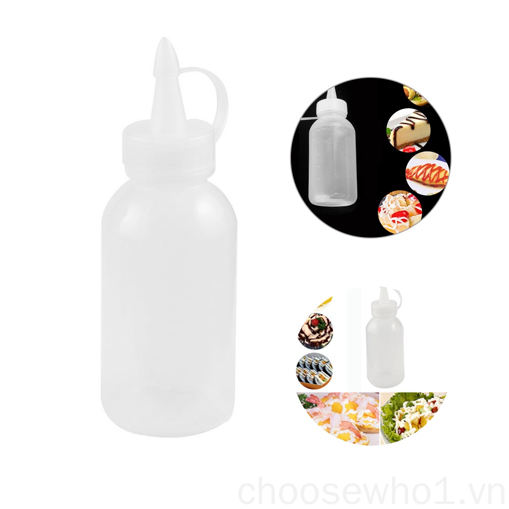 Chai nhựa đựng nước sốt/ dầu ăn 100ml cho nhà bếp