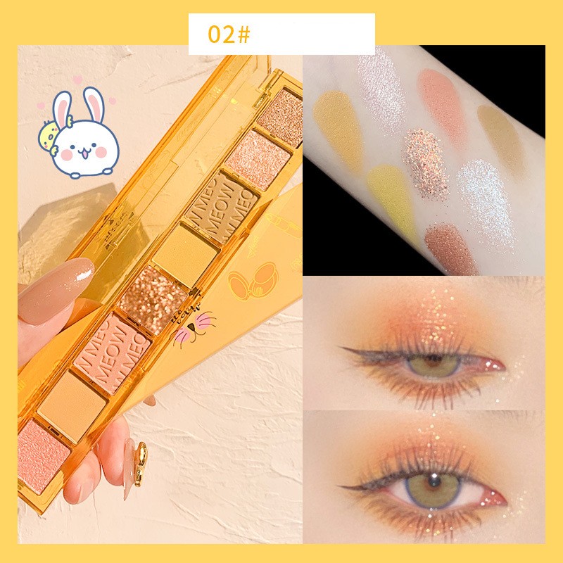 Bảng Phấn Trang Điểm Mắt Hiệu Ứng Lì Lấp Lánh Lâu Trôi Thương Hiệu Xixi