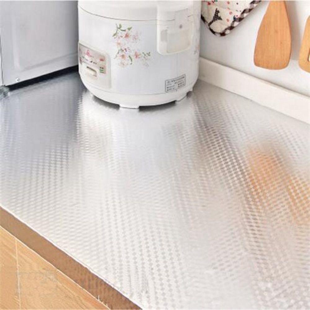 MIQUEL Giấy Dán Tường Bằng Lá Nhôm Chịu Nhiệt Cao Chống Nước Chống Bẩn Cho Nhà Bếp