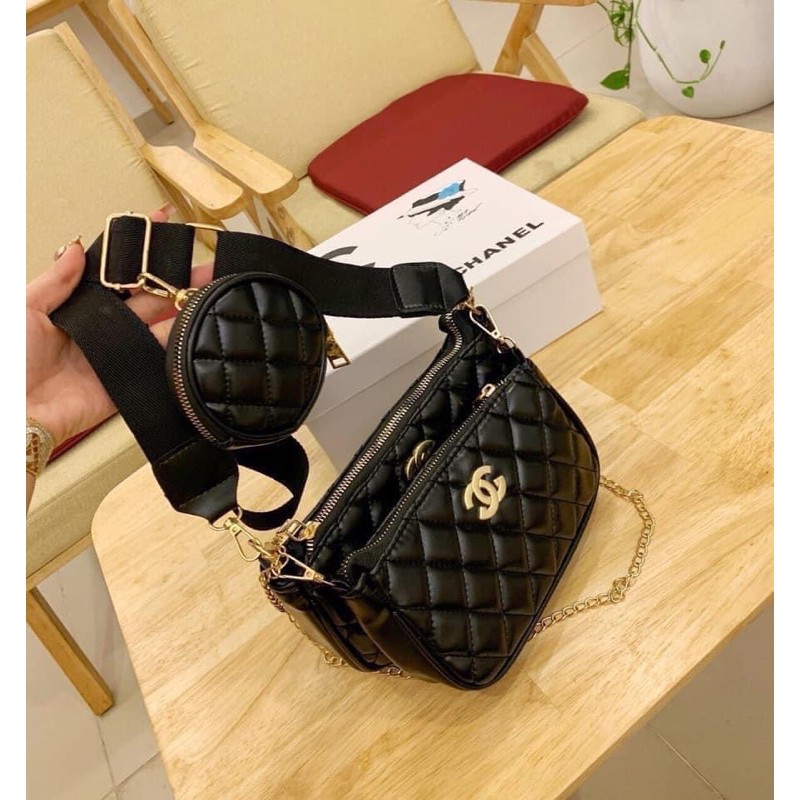 [Mã FAMAYWA2 giảm 10k đơn từ 50k] Sét 3 Túi Đeo Chéo Chữ X Trần Trám CN3T