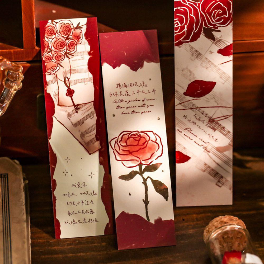 Bộ 30 Thẻ Đánh Dấu Trang Sách Bằng Giấy Phong Cách Retro