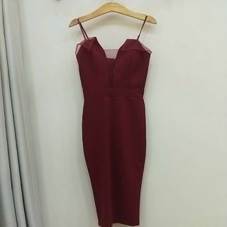 Đầm hai dây thun poly phối lưới body cực co giãn....