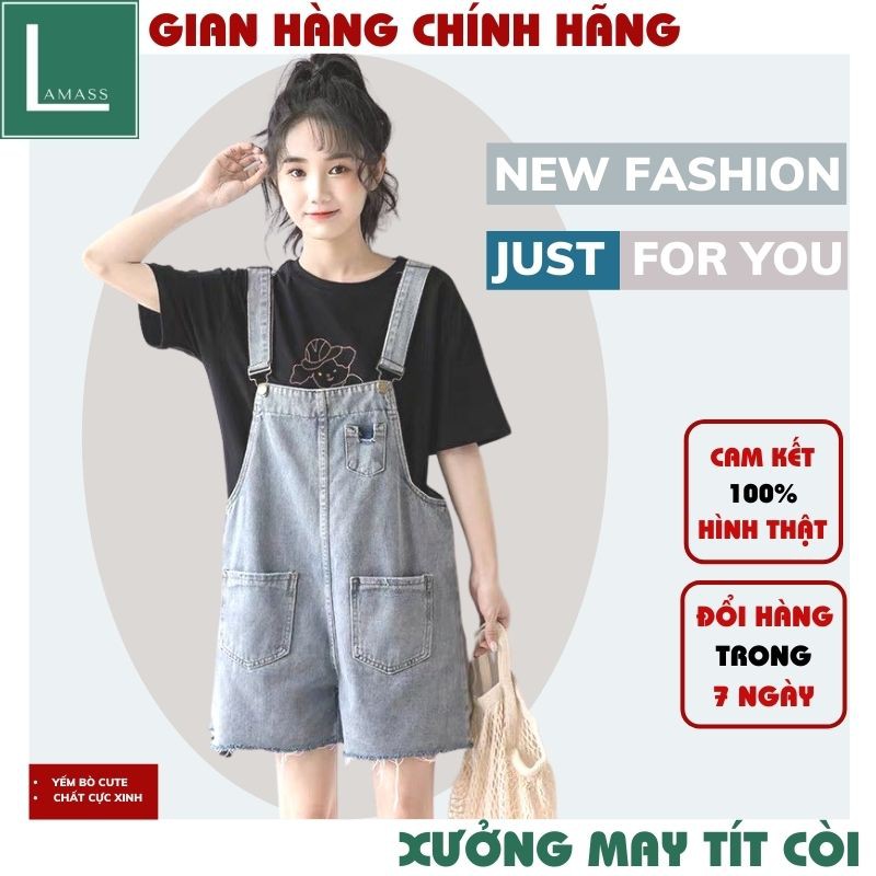(ẢNH THẬT) yếm nữ 💚quần yếm jean nữ ,jean nữ cực xinh ,phong cách bánh bèo, vintage ,trẻ trung hàn quốc ulzzang LAMASS