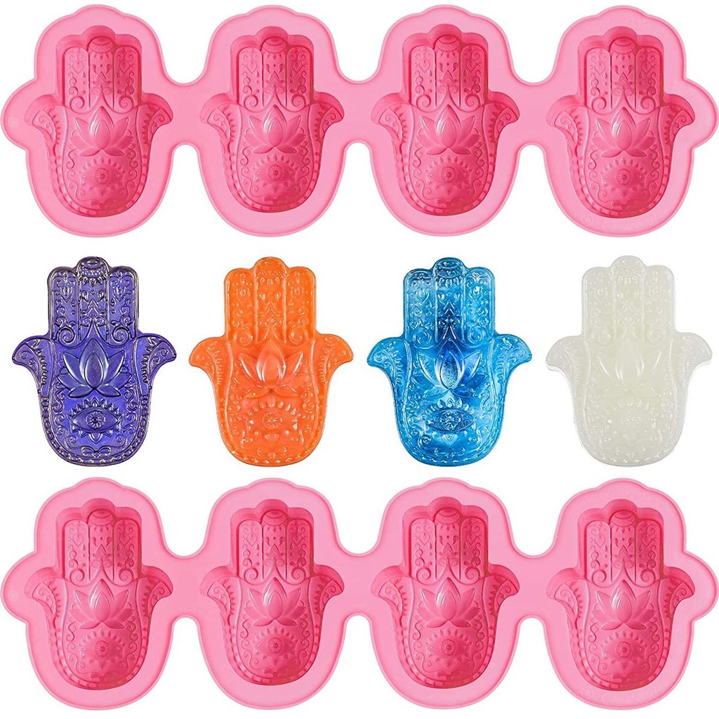 Khuôn Silicone Làm Xà Phòng Hình Bàn Tay Hamsa
