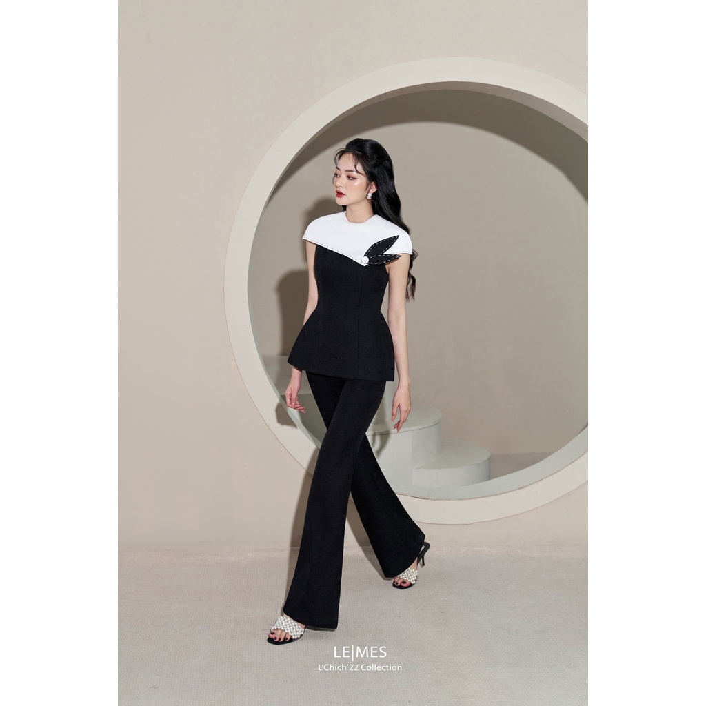 LEMES - Áo IVY phối quần ống loe LIP