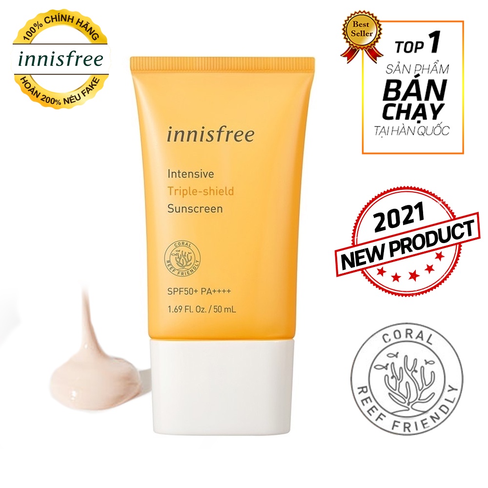 Kem chống nắng Innisfree Intensive Triple Care Suncreen SPF50+ Pa++++ 50ml