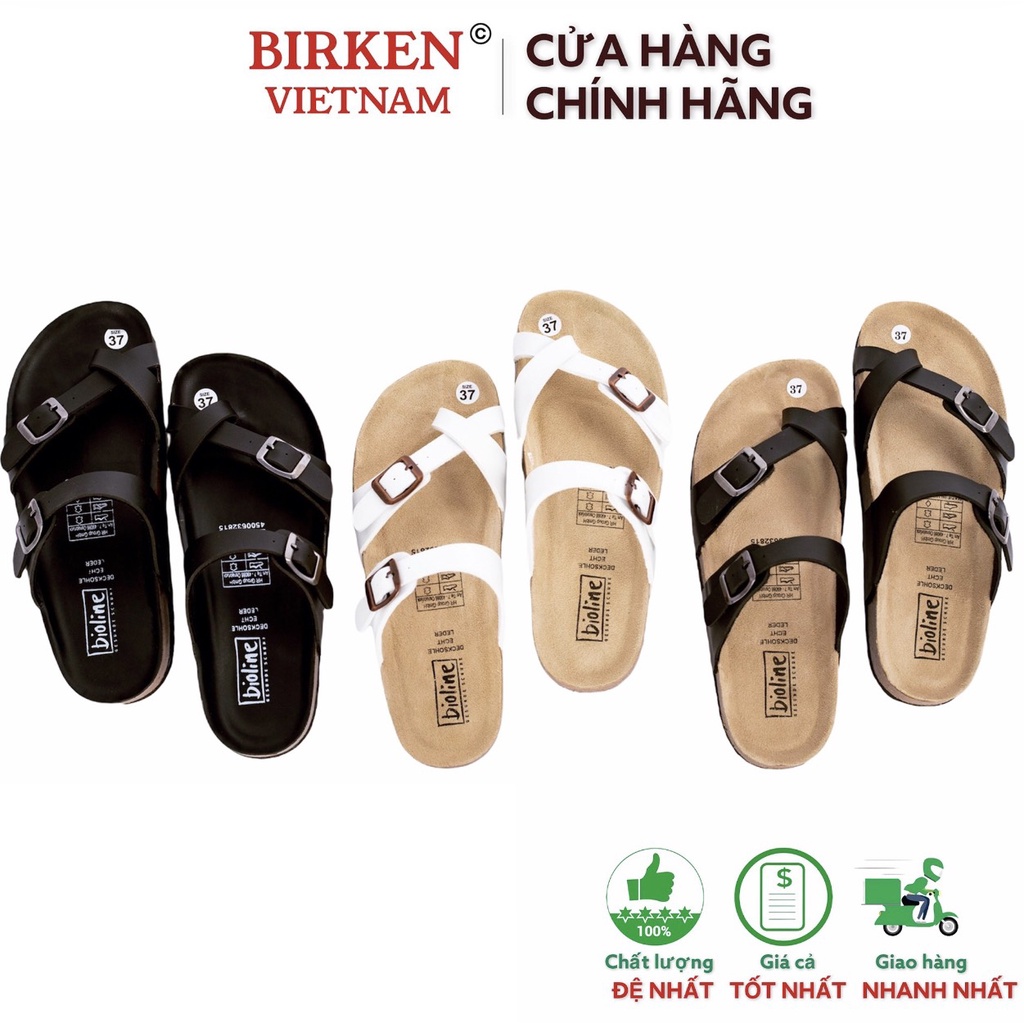 Dép unisex xuất khẩu Châu Âu dòng PU leather Mã D06 birken vietnam bioline