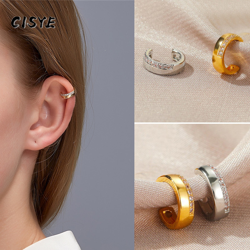 10 Kinds Of  Earrings Zirconium Ear Cuff Wrap Earrings No Pierce Cartilage Earrings Ear Cuff Ear Clip Fake Piercing