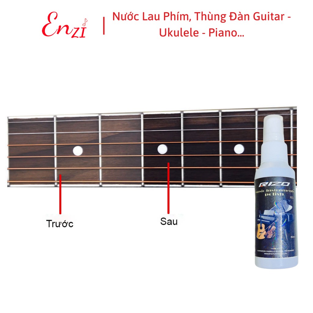 Dầu lau dây đàn mặt phím chống gỉ mượt dây cho guitar ukulele piano Rizo chuyên dụng string oil chống gỉ dây đàn Enzi