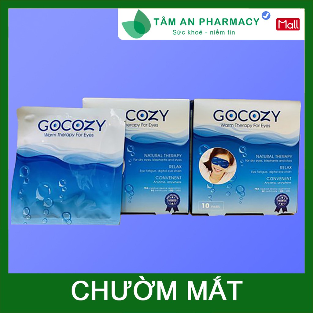 [SUAN5K2 giảm 50%] Chườm ấm mắt Gocozy - chườm ấm mắt, thư giãn mắt, giảm mỏi mắt, chống khô mắt, tắc mi, chắp lẹo