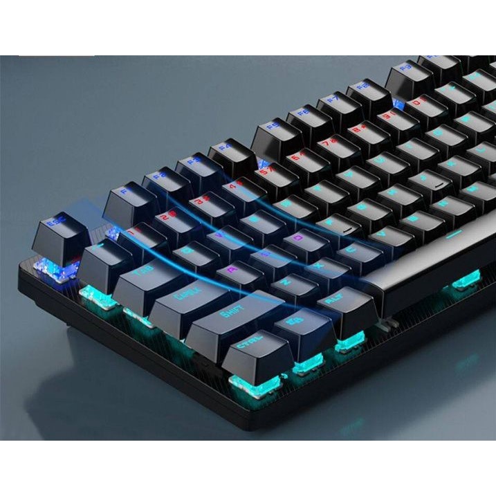 Bàn Phím Cơ AULA S2022 Đen - Blue Switch Dành Cho Game Thủ + KM TẤM LÓT CHUỘT