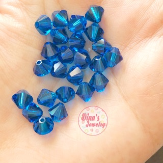 Hạt Pha Lê Swarovski 5328 - Size 4mm/6mm - Màu 243 Capri Blue
