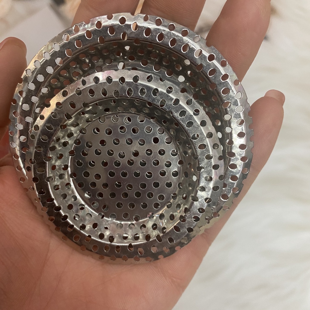 Lọc Rác Bồn Rửa Chén Bát, Nhà Tắm, Nhà Vệ Sinh Bằng Inox 304 Cao Câp, toàn lỗ Đế thấp, thẻ màu đỏ  - LOKING