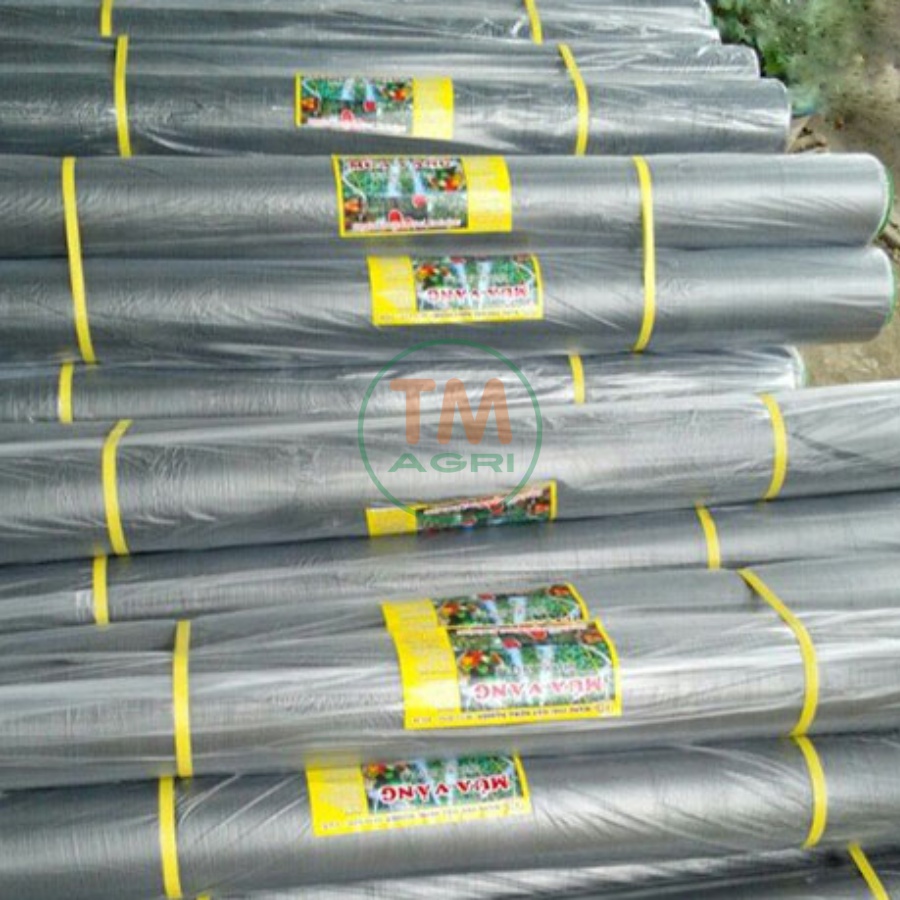 Màng Phủ Nông Nghiệp  2 mặt Xám Đen-cuộn 400 mét- Siêu Dai