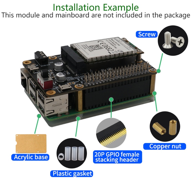 Đầu Nối Xếp Chồng NAMA 2x20-pin 40Pin Cho Pi Model B + Pi 2 3 4B