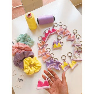 [Mã BMLT35 giảm đến 35K đơn 99K] Móc Khóa Áo Dú Cotton Huyenmay - Phụ Kiện Bộ Sưu Tập Kẹo Bông Gòn
