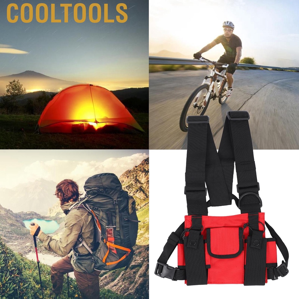 Cooltools Chest Bag  Multi Pocket Wear Resistant Durable Portable Waterproof Vest Rig with Adjustable Shoulder Straps for Outdoor