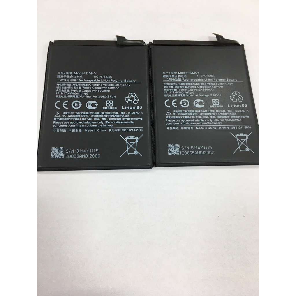 Pin Xiaomi Poco F3, Redmi K40, K40 Pro BM4Y- Nhập khẩu