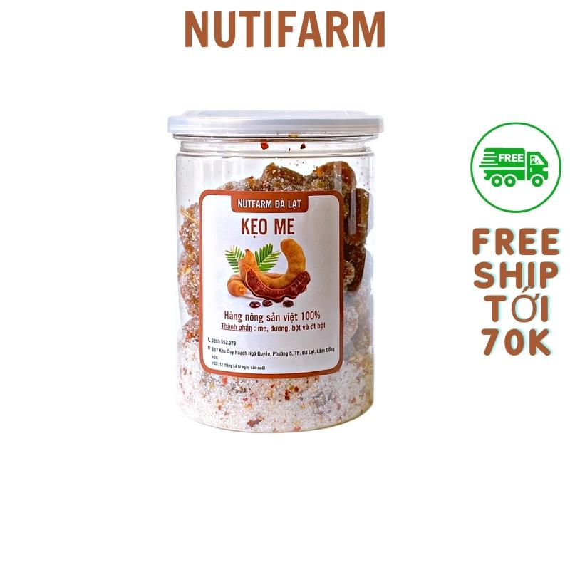 Kẹo me cay 400gr NutiFarm đồ ăn vặt đà lạt vừa ngon vừa rẻ