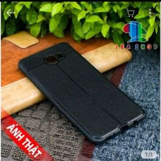 Ốp lưng giả da chống sốc auto focus cho sam sung c9 pro