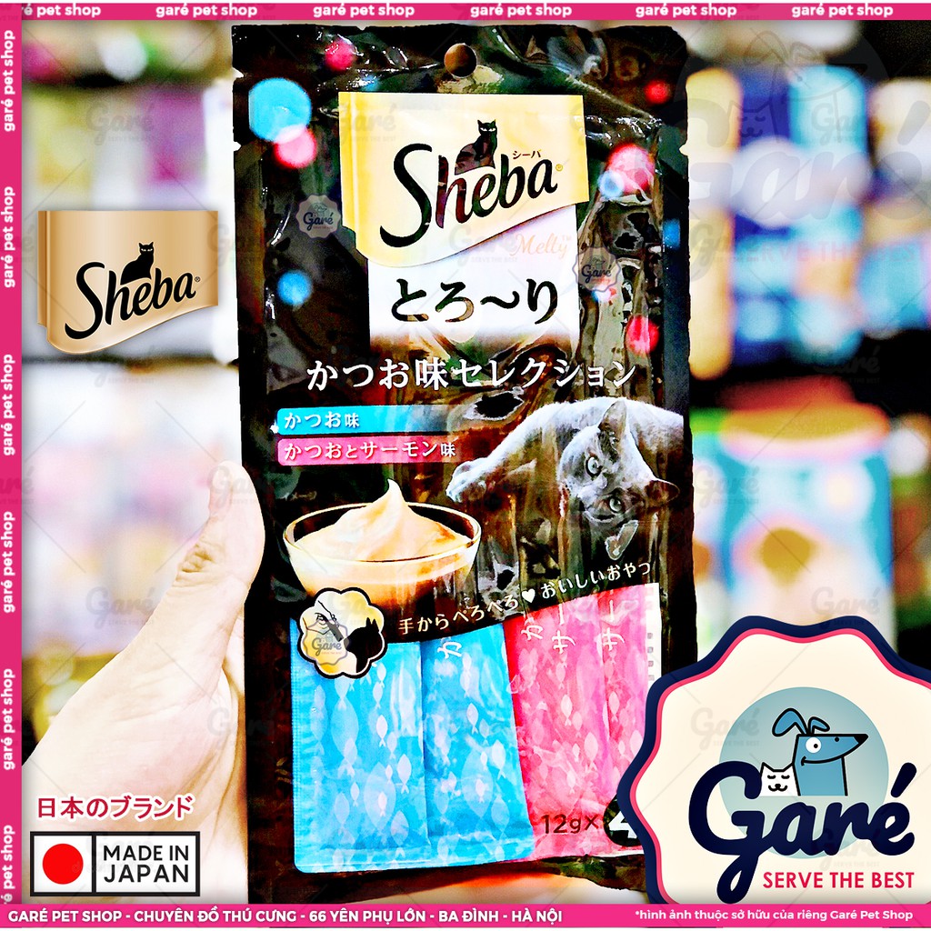 Súp thưởng Sheba Nhật Bản dành cho Mèo bổ sung dinh dưỡng thiết yếu