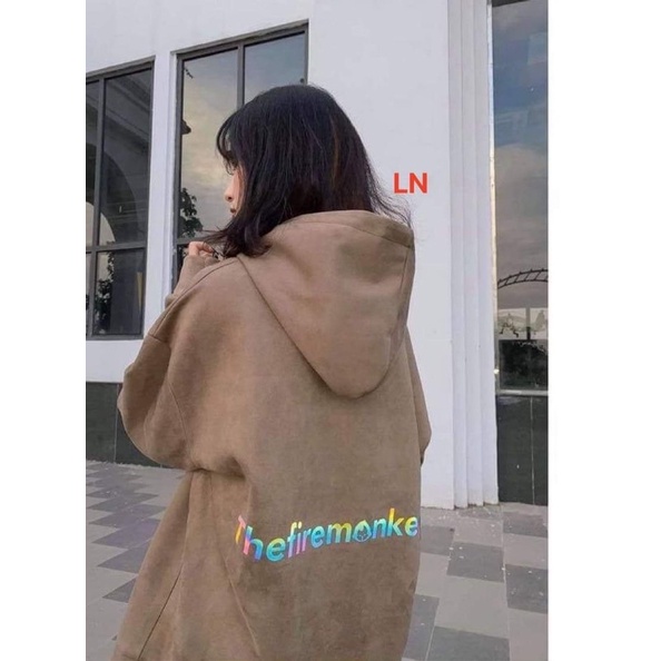 Áo hoodie phản quang the in lưng LN12 | BigBuy360 - bigbuy360.vn