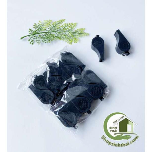 Còi thổi bằng nhựa - còi trọng tài thể thao màu đen