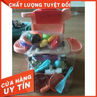 [Ảnh thật] Đồ chơi nấu ăn cao cấp (có nhạc, đèn) - Đồ chơi nhà bếp