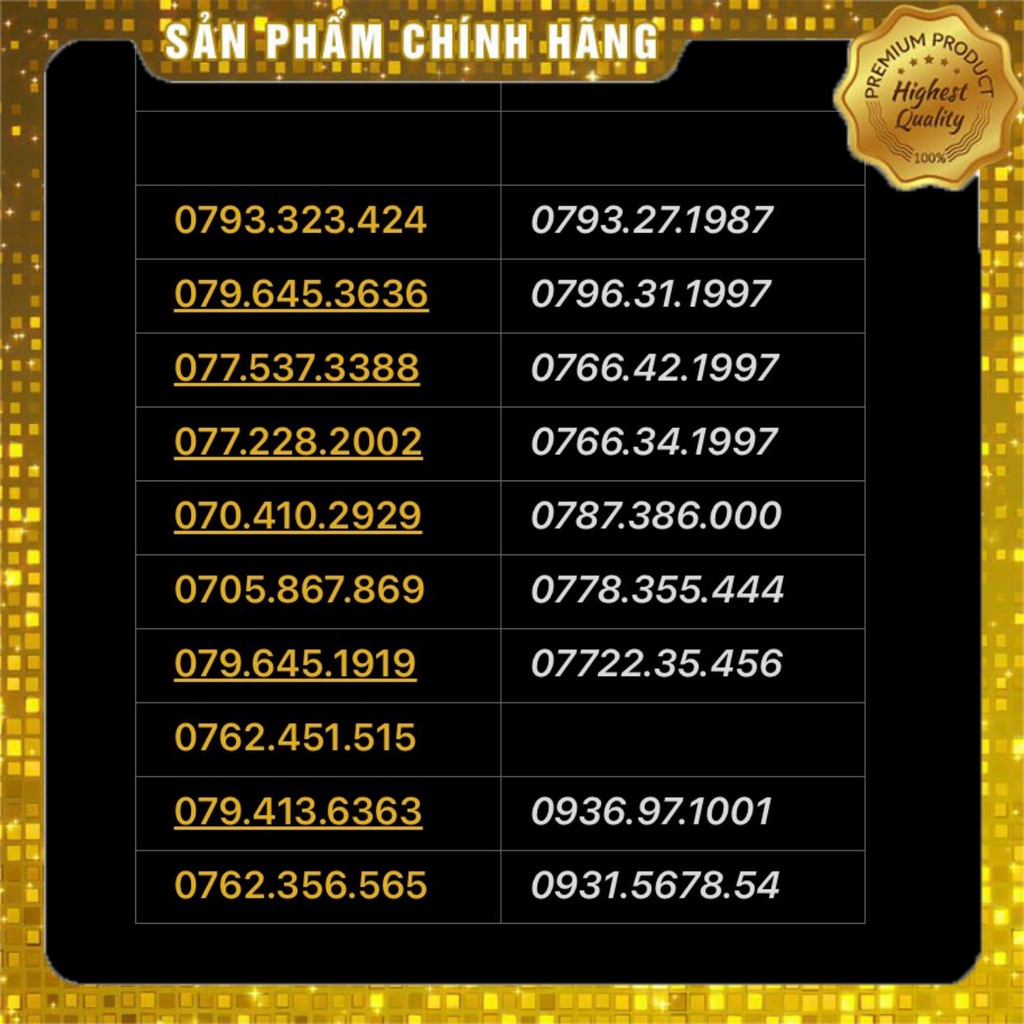 Sim mobifone số đẹp năm sinh