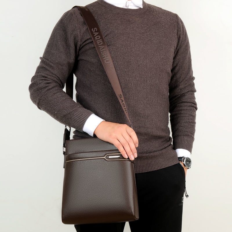 Túi Xách Da Đeo Vai Phong Cách Doanh Nhân Thời Trang Cho Nam