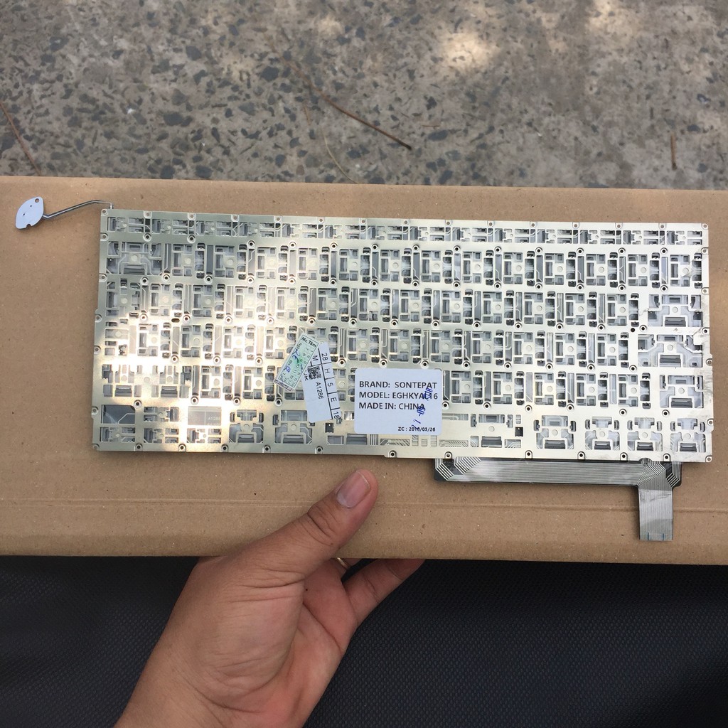 (KEYBOARD) BÀN PHÍM LAPTOP MACBOOK A1286 (2009, UK) dùng cho Pro 15&quot; A1286 2009 2010 2011 2012&lt;br&gt;(CÁP DƯỚI NÚT CONTROL)