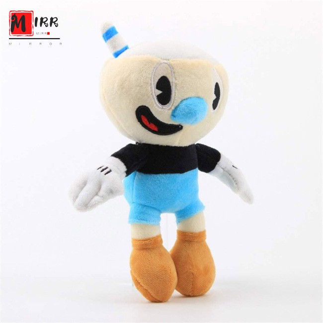 Đồ Chơi Nhồi Bông Hình Cuphead 9.8 Inch,Cuphead Mugman Plush 9,8 " Đồ chơi nhồi bông mềm cho trẻ em,Phiêu lưu Cuphead
