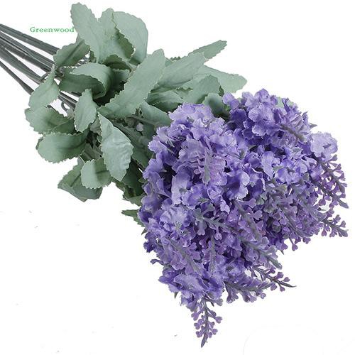 Bó hoa oải hương giả 10 bông trang trí đa dụng