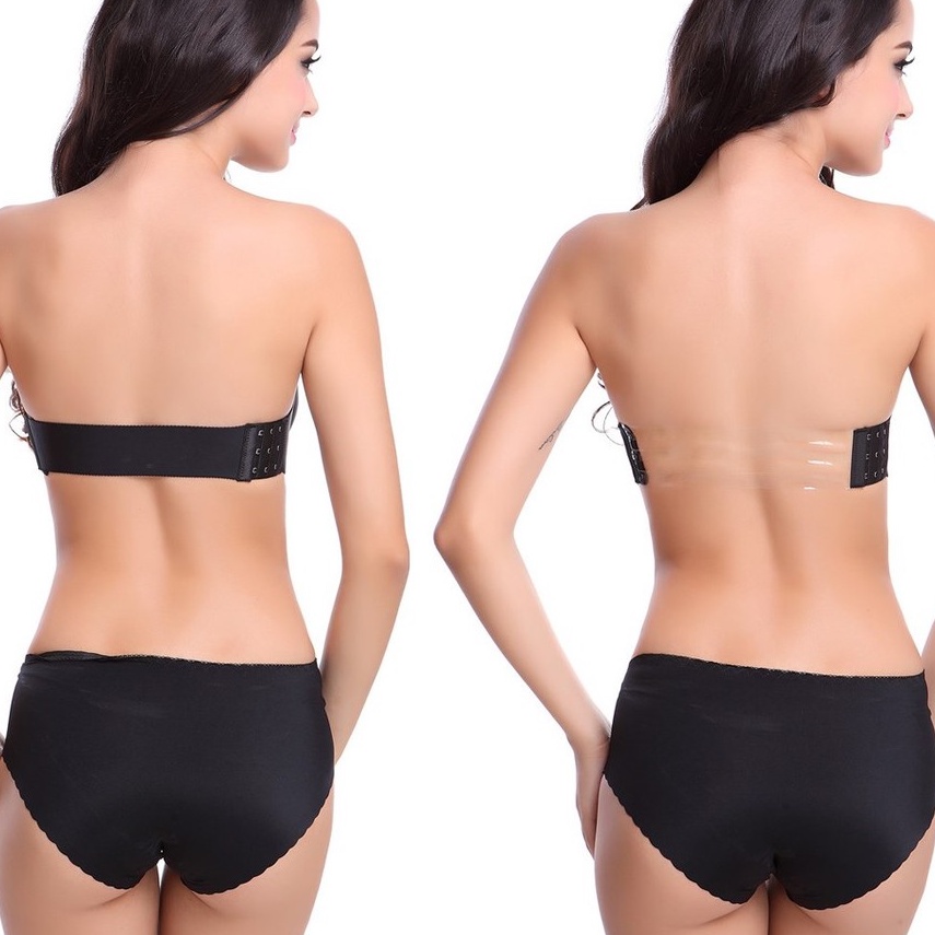 Áo ngực không dây chất su mút mỏng - Áo lót nữ không gọng, cúp ngực mặc váy hở lưng xinh xắn VALICA A218