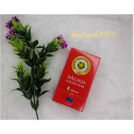 Dầu Xoa Golden Star Dầu Gió Giảm Cúm Nhức Đầu Sổ Mũi - Thương Hiệu Cao Sao Vàng Golden Star Tinh Hoa Việt 12ml