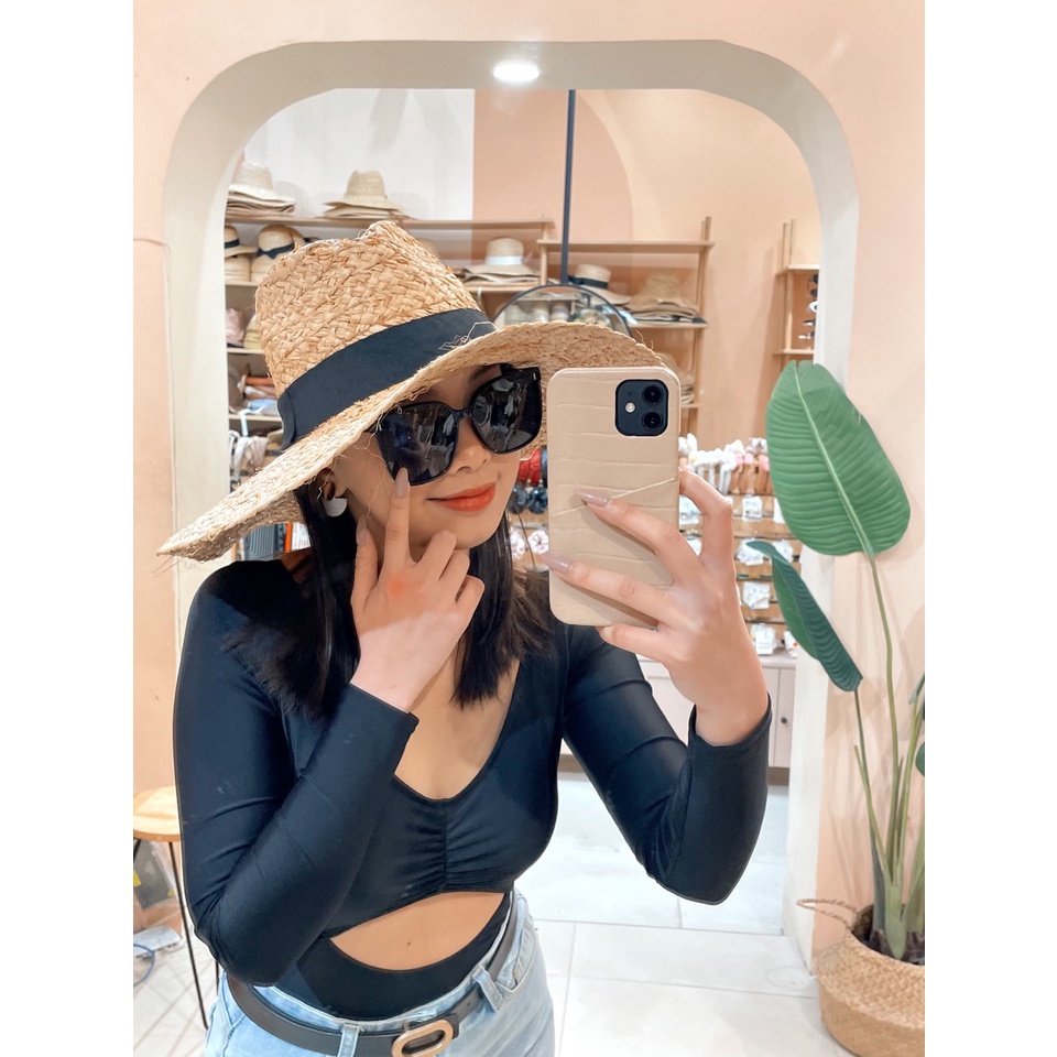 Mũ cói panama raffia leuleu.accessorize