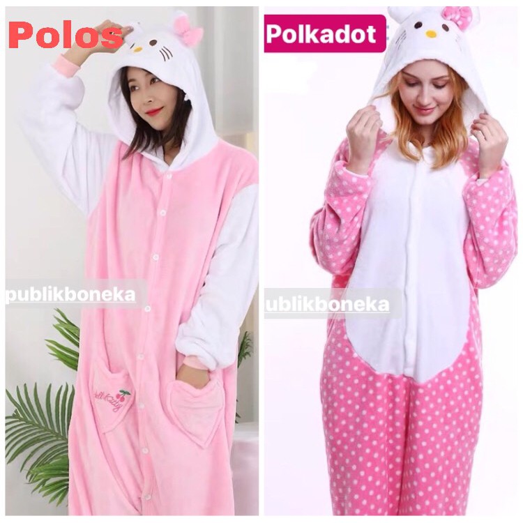 Bộ Pijama Hello Kitty Cho Người Lớn Và Trẻ Em