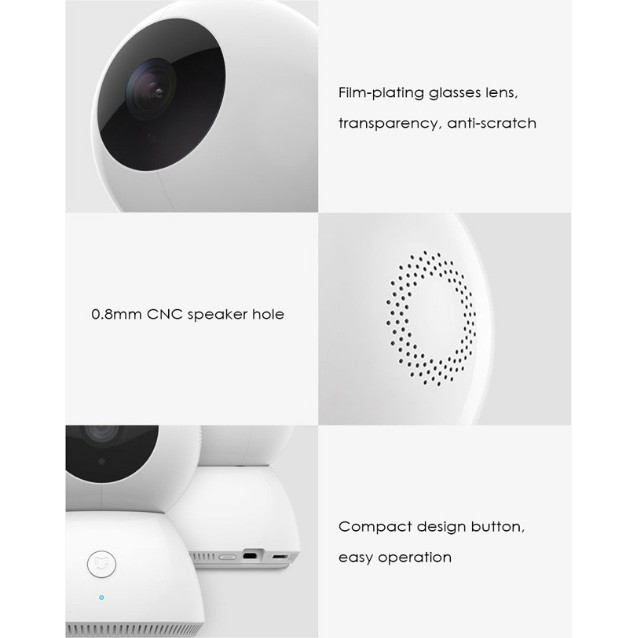 [Mã 254ELSALE giảm 7% đơn 300K] Camera gia đình xoay 360 độ Xiaomi Smart camera degrees JTSXJ01CM