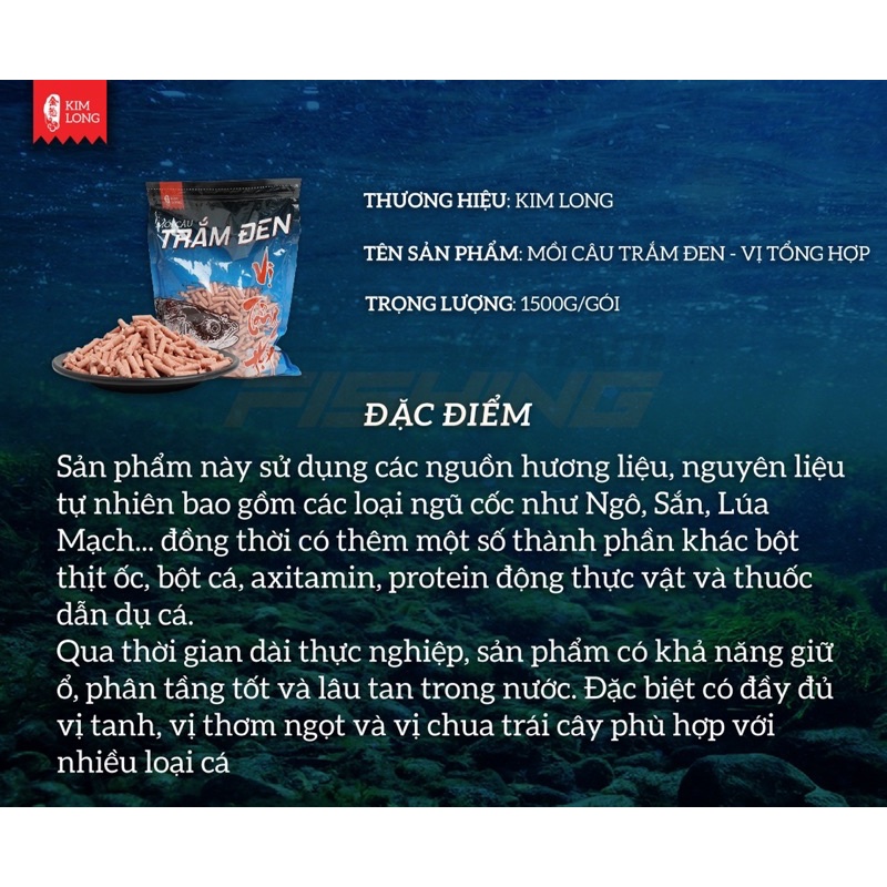 Hạt Xả Trắm Đen KIM LONG Siêu Nhạy