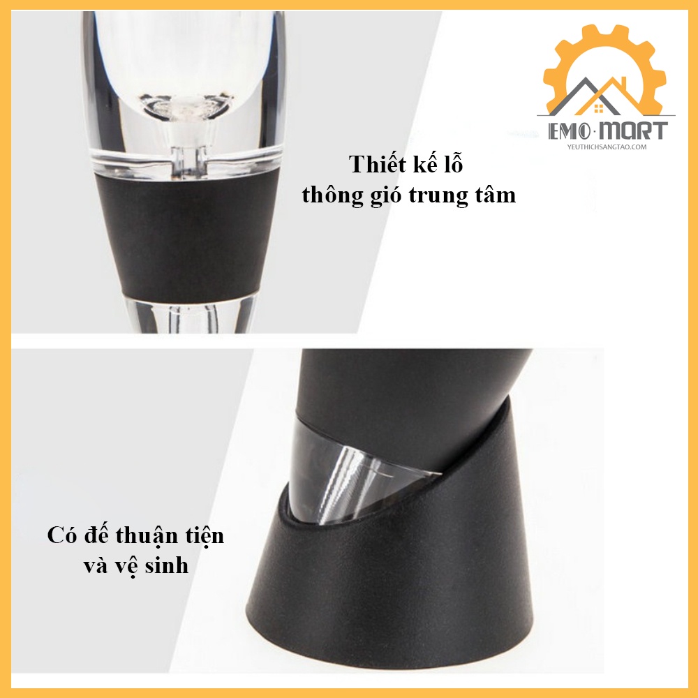 ⚡️𝐅𝐑𝐄𝐄 𝐒𝐇𝐈𝐏⚡️ Bộ lọc rượu vang ⚡️Magic decanter - chất liệu Acrylic + Silicone - Thiết kế độc đáo thông minh