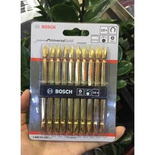 Bộ đầu mũi bắt vít 10 cây bosch 2608521043