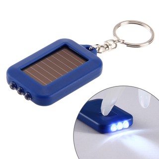 🎈Multifunctional Solar Energy 3 Light LED Electric Torch Key Chain Accessory