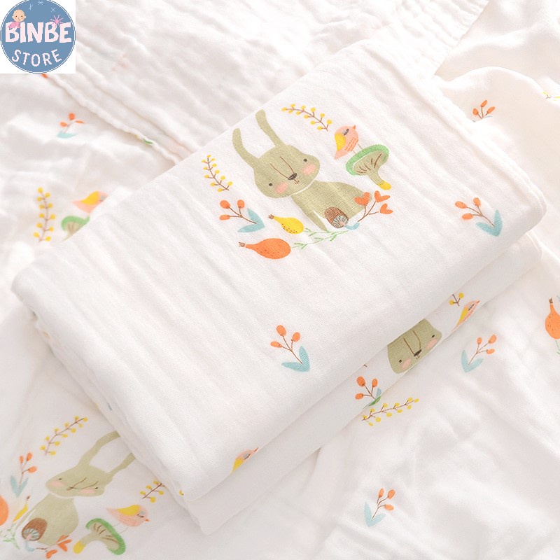 Khăn tắm cho bé, khăn xô tắm cho bé sơ sinh 4 lớp size 70*90cm loại cao cấp Binbestore