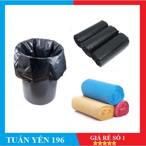 Túi đựng rác Đại Hoàng Nguyên ( 1 kg 3 cuộn ) Hàng Loại 1 (size đại/size trung /size tiểu)