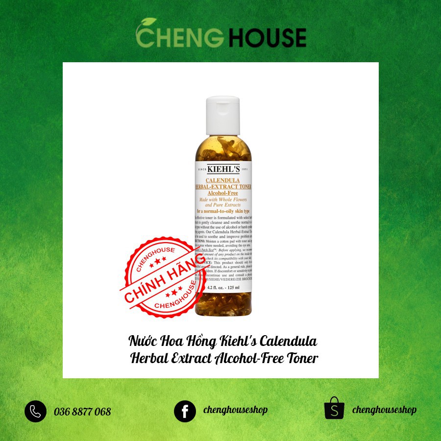 Toner hoa cúc Kiehl's Calendula Herbal Extract Alcohol-Free