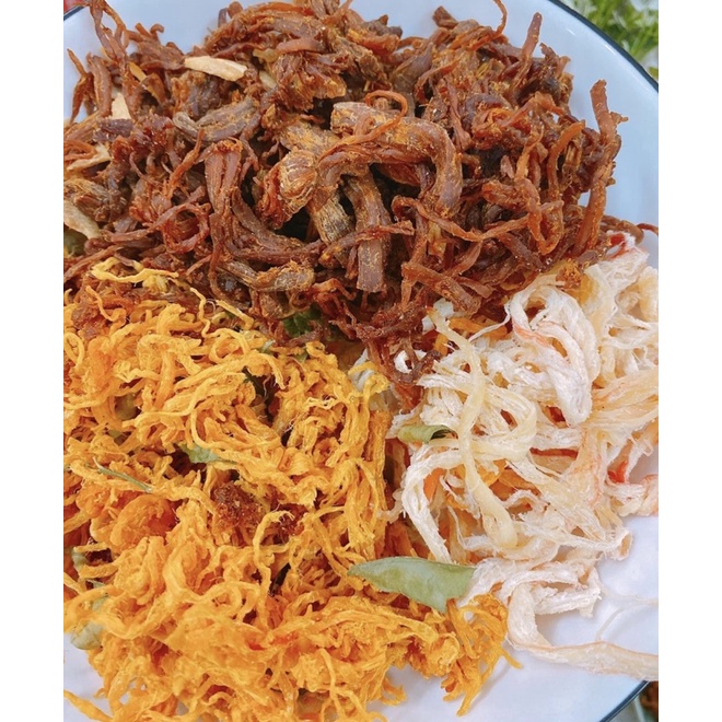 KHÔ MIX 3 VỊ GÀ, HEO, MỰC - 300gr | BigBuy360 - bigbuy360.vn