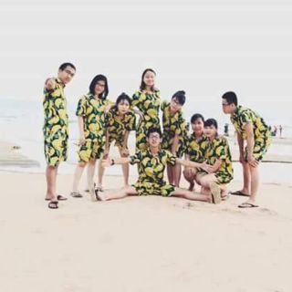 38 bộ pizama hoa quả đi biển
