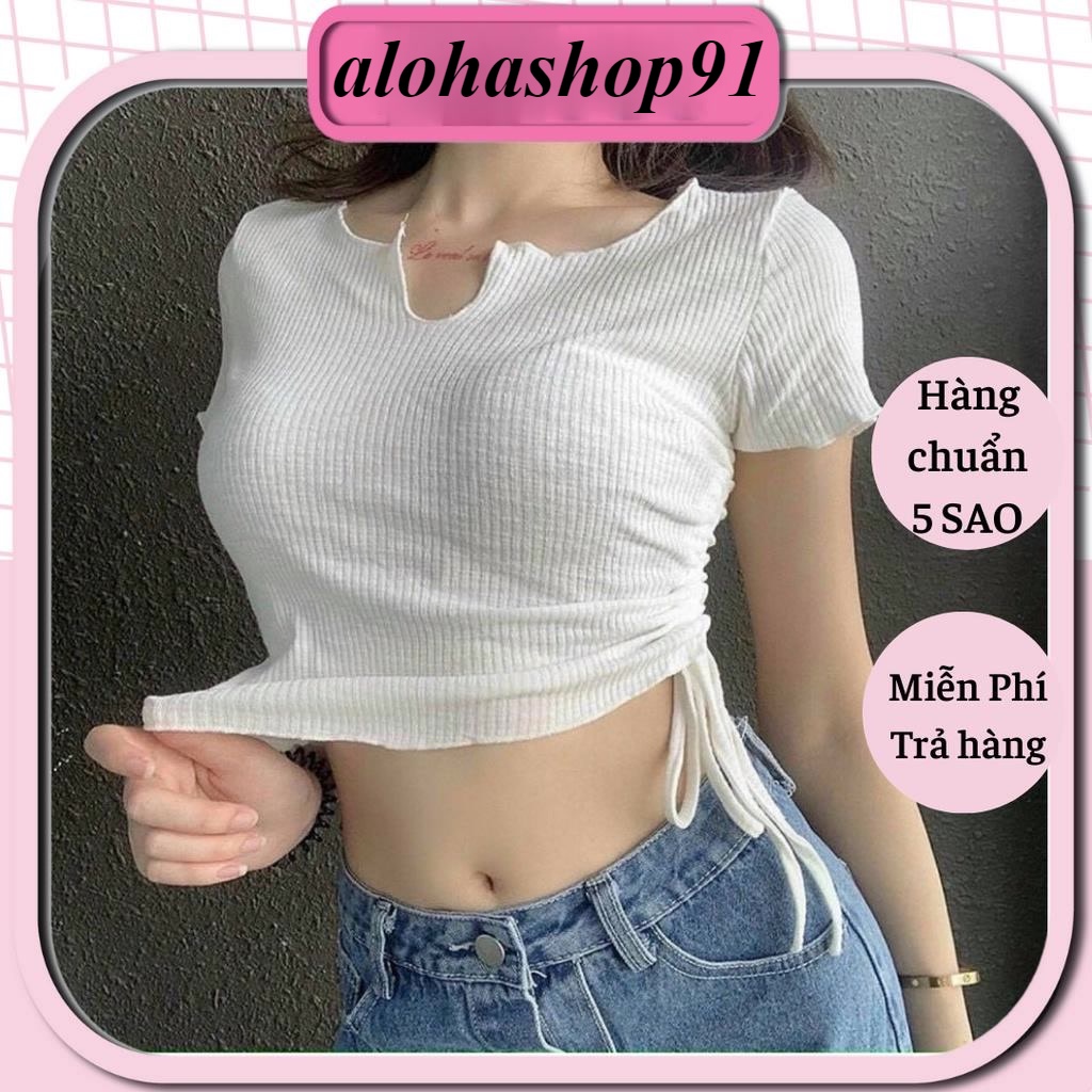 Áo V rút tay ngắn alohashop91