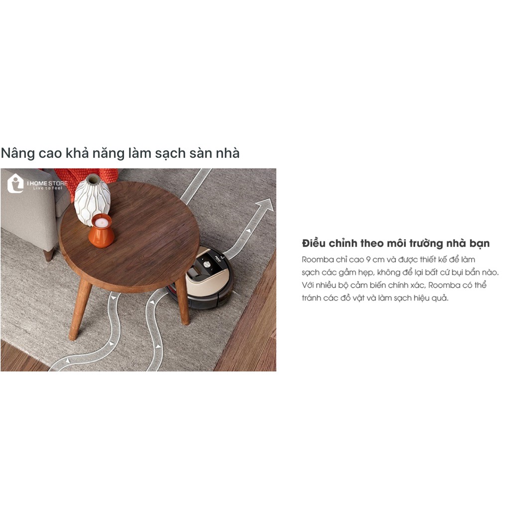 I.R.o.b.o.t Roomba 961 Robot hút bụi từ Mỹ thông minh, kết nối App i.R.o.b.o.t Home thông minh
