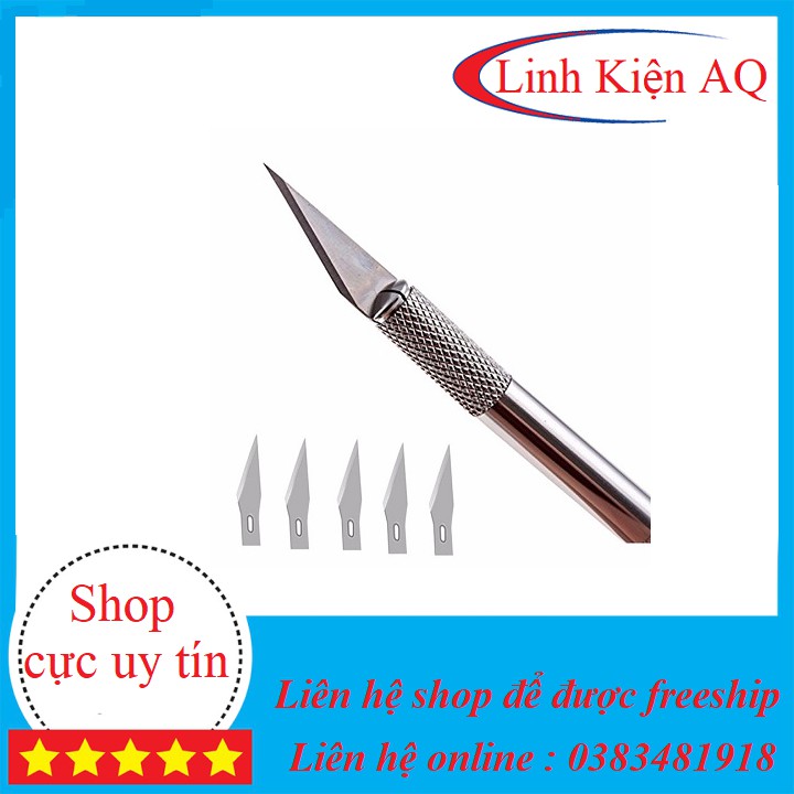 Cán dao mổ số 3 kèm 10 lưỡi dao mổ số 11